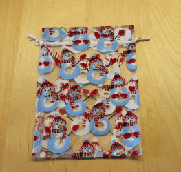 CH-2013    Organzabeutel weihnachtlich